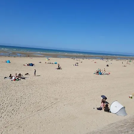 아파트 Les Obiones, Vue Laterale Mer, Mahon Plage, Magnifique 4p, Avec Balcon , Parking Prive Gratuit, Wifi, Classe 2 Etoiles, Exposition Plein Sud En Baie De Somme